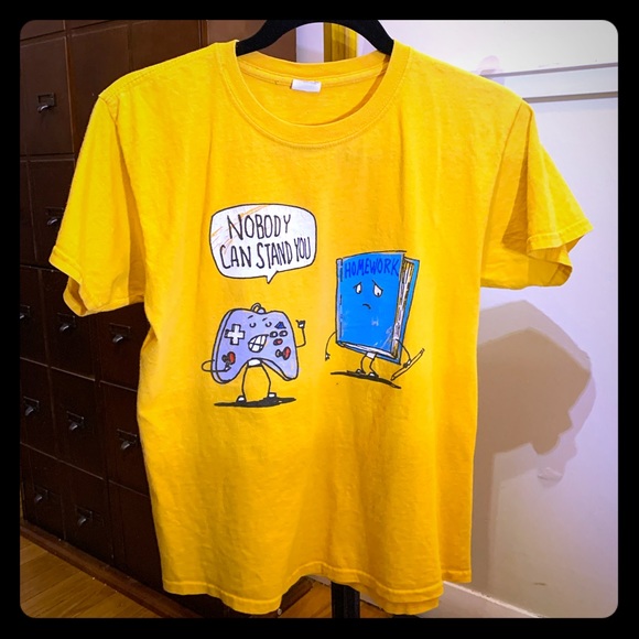 Homework vs Video Games Tee 😂 - Picture 2 of 3